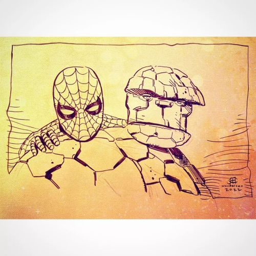 Peter &amp; Ben (2022) .  #PeterParker #SpiderMan #BenGrimm #TheThing #Avengers #FantasticFour #