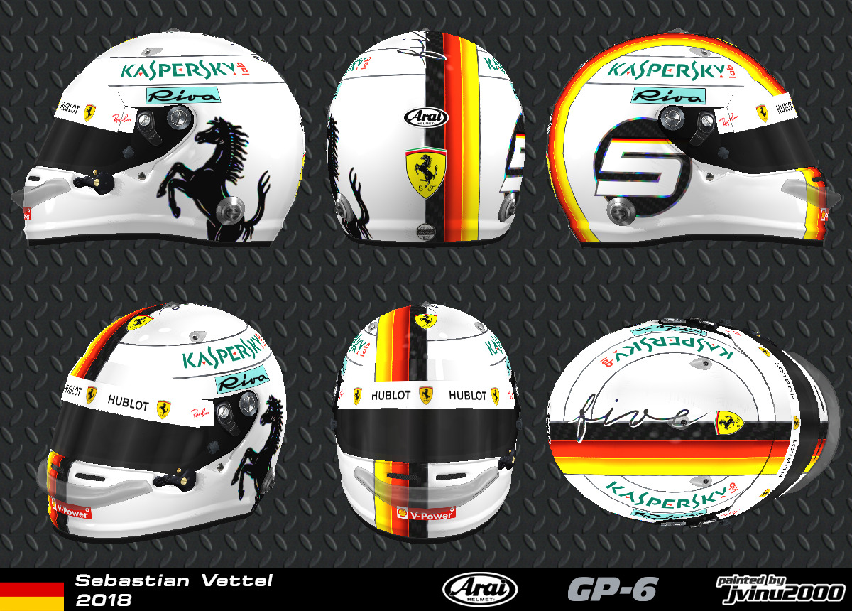 3d Racing Helmets Sebastian Vettel Helmet 2018 Download