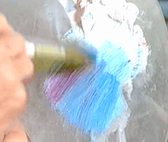 pbsarts:  giffing-and-bullshit: Riverside Escape Oval  Today would have been Bob Ross’71st birthday 