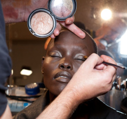 amen69fashion:Grace Bol backstage at Ermanno