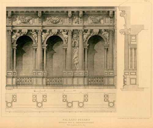 archimaps: Design of the loggia of the Palazzo Pesaro, Venice