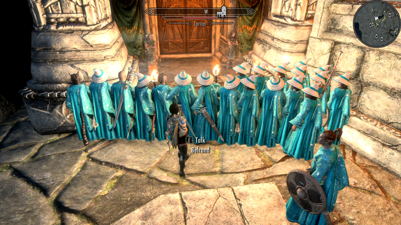 bakermiraak:bakermiraak:bakermiraak:bakermiraak:bakermiraak:bakermiraak:bakermiraak:i’m abandoning my current skyrim run to try and collect all 50+ vanilla followers and i’ve decided to dress them up in cool wizard robes to keep track of them