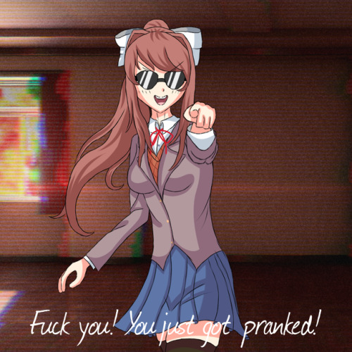 zetxune:Monika has something to say on this blessed day.