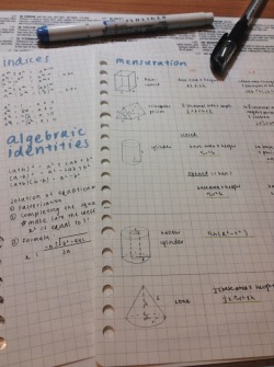 studylovely:  29.04.15 || did a little bit of year 1 elementary math notes before going to bed 