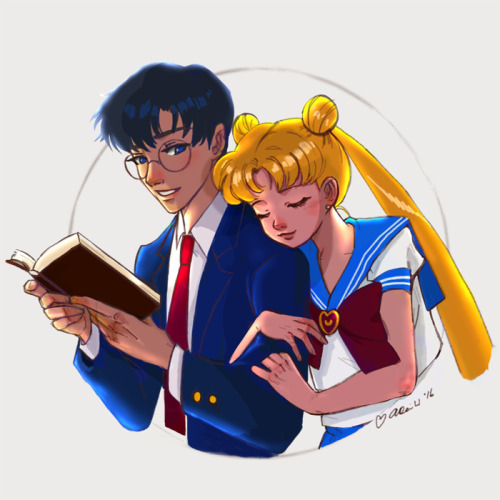 da-imaginarium: Sketch 10: Mamoru &amp; Usagi Around Valentine’s Day each year, I get in t