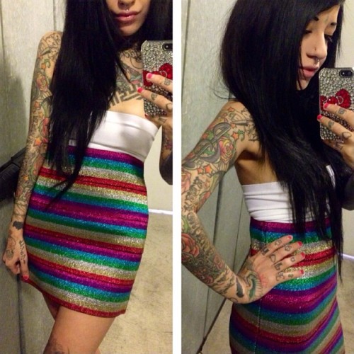 ashleydarling:  Favorite skirt from one of my favorite stores @dollskill 🔪🔪 