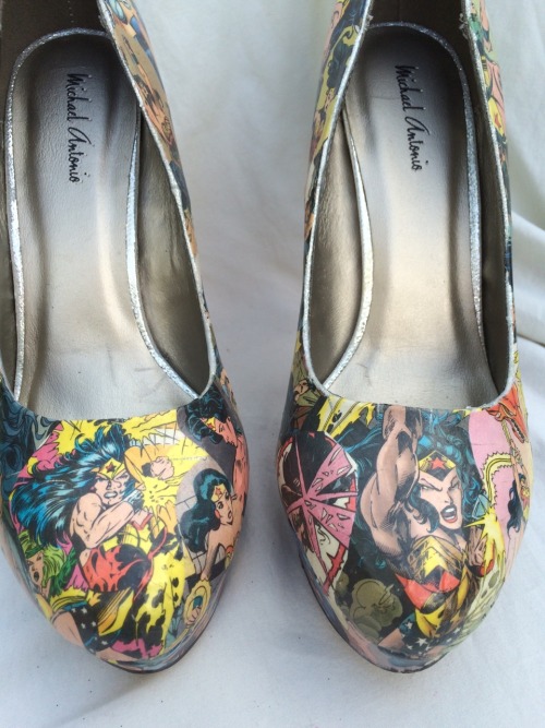 Specific Character: $100Step as tall as an Amazon in these Wonder Woman heels!Heroes and Heels shop 