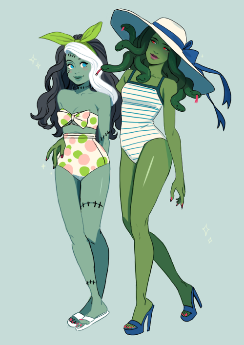 siobhanchiffon: My favorite couples from Monster Prom! Brian and Damien &amp; Vicky and Ver