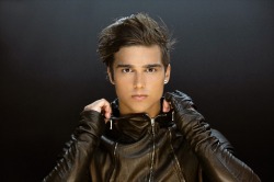 masculineleather:  Masculine Beauty: Leather Edition  Eric Saade 