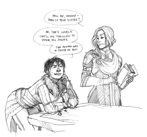 alexschlitz:hawke is the inquisiton’s crankiest and least helpful advisor but she showed up one day 