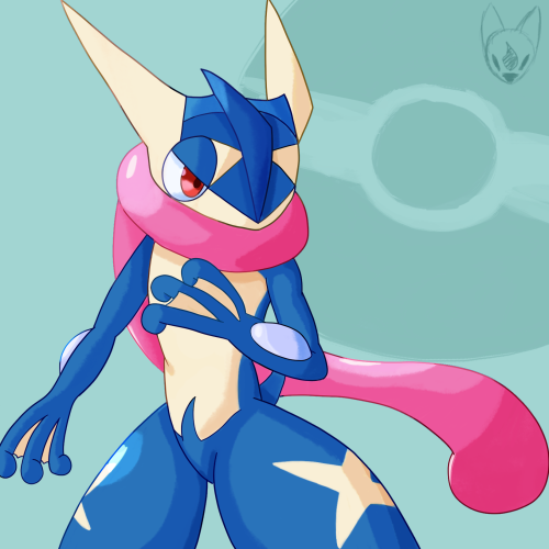 Ninja FrogFound a new brush and I threw it at this Greninja. I like the look of it, but I def messed