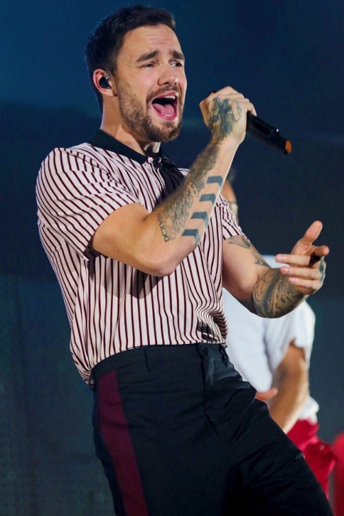 purepaynesource: Liam performing at the “Haunted House Party” - 26/10