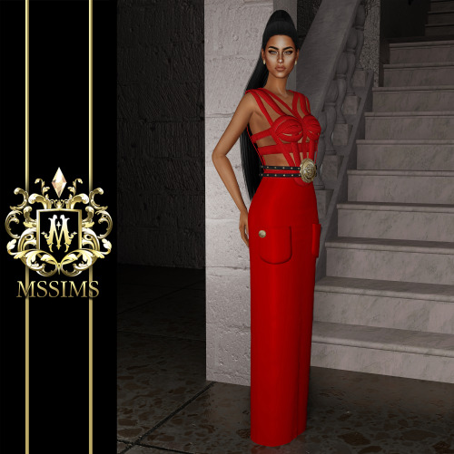 GIANNI VERSACE FALL 1992 DRESS FOR THE SIMS 4ACCESS TO EXCLUSIVE CC ON MSSIMS4 PATREONDOWNLOAD ON MS