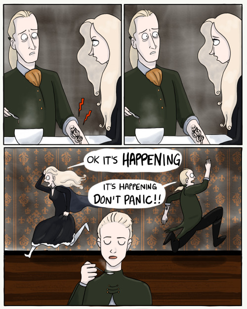 This comic takes place sometime during Goblet of Fire and afterwards.