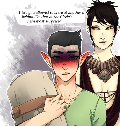 sassygaywardens:Morrigan: “Don’t worry, little man. You’re not alone. I do it too&