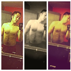 Me #progress #body #gym #chest #abs #bath