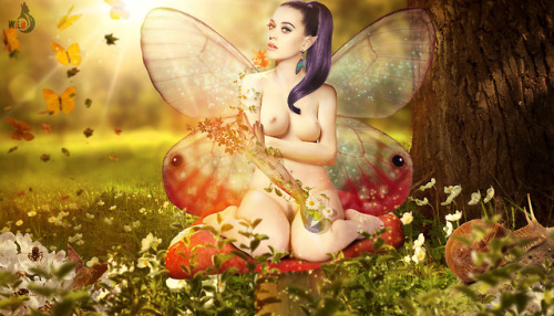 Katy Perry, a forest nymph