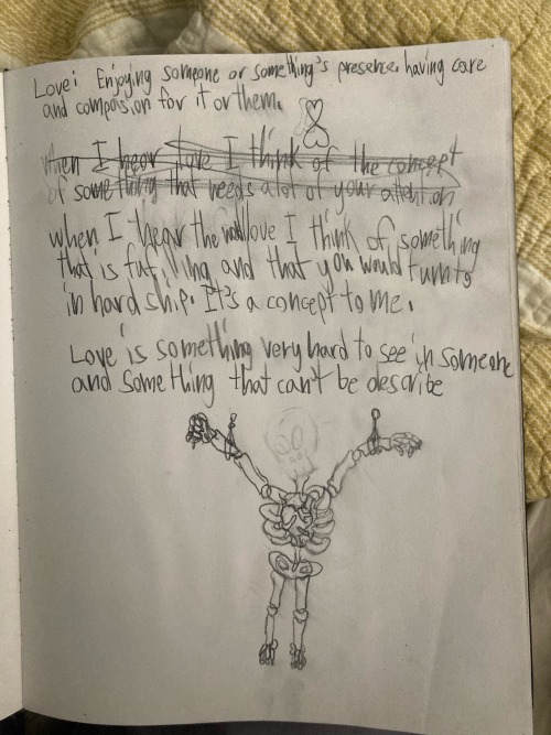 Found My Old Middle School Art Book From When I Was Dealing With A Lot Of Stuff. Here Are Some Of The