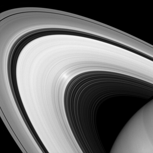 humanoidhistory:Planet Saturn, viewed by the Cassini space probe on August 18, 2013. 
