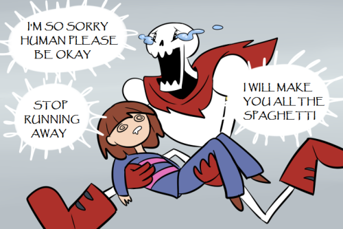 aspoopyskeleton:The sort-of sequel to this. I imagine Papyrus being a total crybaby when no one’s lo