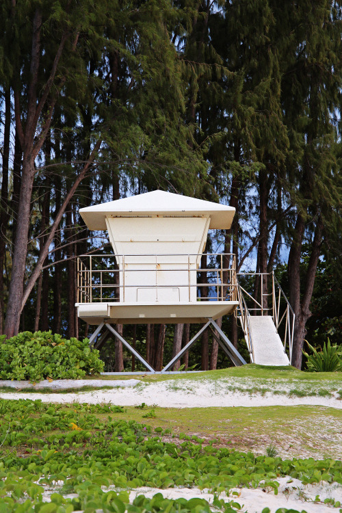 Lifeguard stand. 