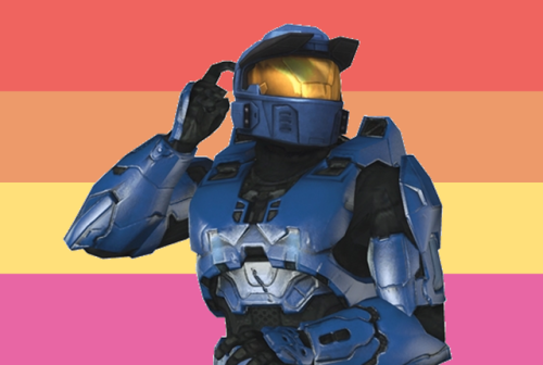 michael j. caboose from red vs. blue deserves happiness!requested by @sweetmercs