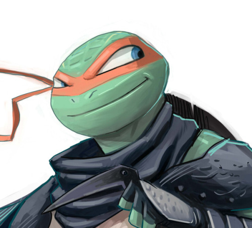 kristaferanka:  glassgears:  rockitraccoon:  Leonardo and Michelangelo by Dan Mora  These are freakin’ awesome!  easily my favourite leo ive ever seen    Mikey’s my least favorite turtle, but at least my fav, Leo, is here.