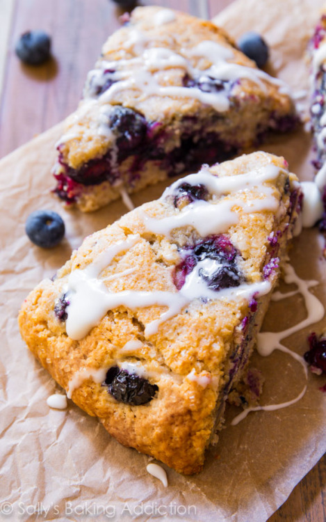 magicalfoodtime: (via Sallys Baking Addiction My Favorite Blueberry Scones. » Sallys Baki