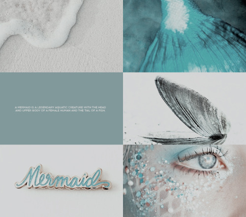 meiradynams: mythology aesthetic:  mermaid “A mermaid is a legendary aquatic 