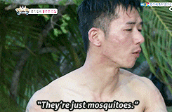 Sungyeol who’d rather be bitten by all of those mosquitoes than see his hyung in pain.