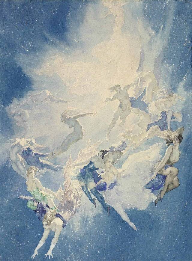1five1two:&lsquo;Falling Angels&rsquo;. Norman Lindsay. 1930.