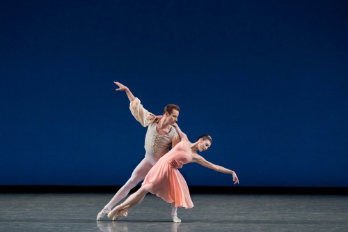 NYCB's Principal Dancers Tiler Peck and Andrew Veyette dance Allegro Brillante. Balanchine deemed th