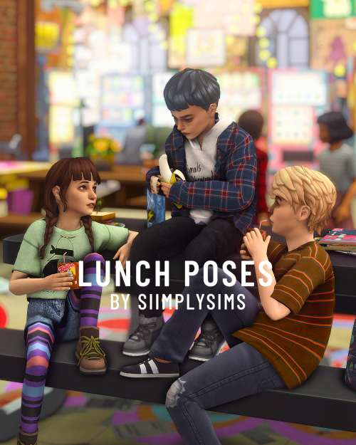  LUNCH POSEShello again! I’m sharing this little pose pack that I used months ago for my story