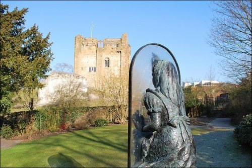 crossconnectmag:This sculpture is located in Guildford’s Castle Grounds in a walled garden behind th