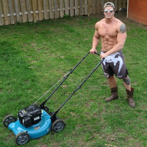 shreddedjohn:  #CollinsCustomLawnCare who needs yard work done? 😂 …..Out here Rocking the Dog Shit Boots today 👌 #YeahImThatNeighbour by collinjoseph_fit http://ift.tt/1qgS8Lk 