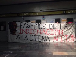 thinkmexican:  #Ayotzinapa: Let’s Go From Indignation to Dignified Action Photo via Revolución 3.0 