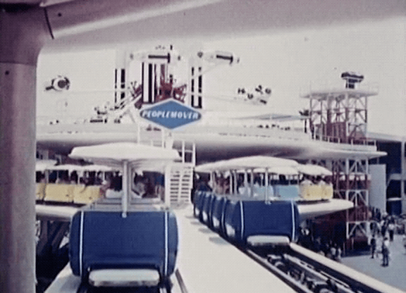 gameraboy:  Disneyland’s PeopleMover. From the Disney film EPCOT (1966)