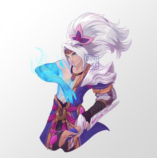 Yasuo Spirit Blossom commission ♥ Loved working on it!