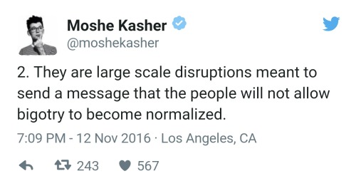 [Screenshots of a series of tweets by Moshe Kasher (twitter user moshekasher), as follows:1. There&r