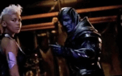 gutsanduppercuts:  First look at Storm and Apocalypse in “X-Men: Age of Apocalypse”.