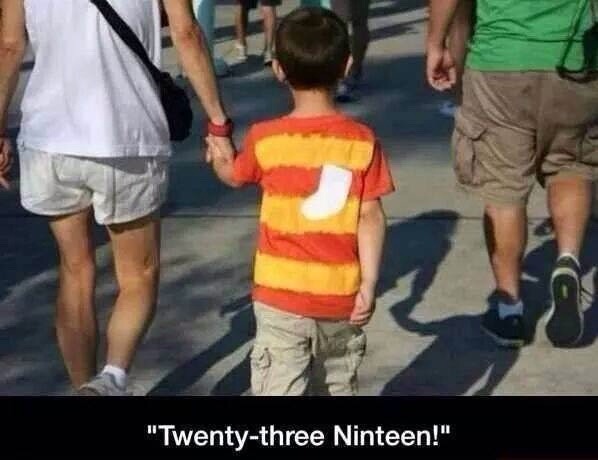 We have a twenty-three nineteen! Yeah picture has it spelled wrong but hey, I still laughed.
Monsters INC.