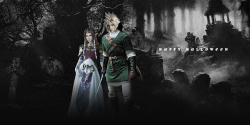 astoryofalove: a spooky collection of headers and icons for cloud &amp; aerith (1/?)