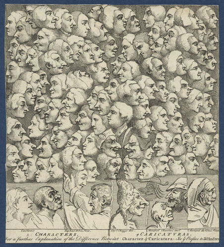 artist-hogarth:Characters and Caricaturas, 1743, William Hogarth