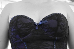 wordsmatty:  It is a lovely piece of lingerie, but I far prefer the second picture.