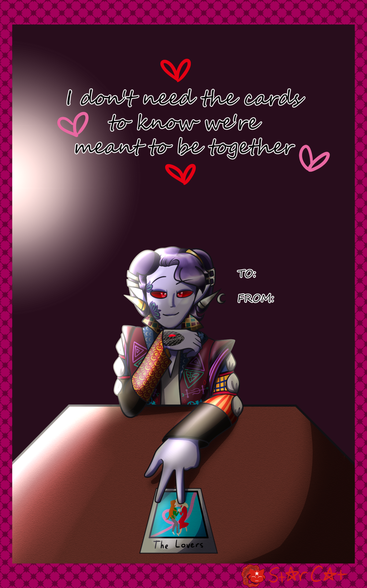 Since Valentine’s Day is closing in, here’s a Valentine’s Card uwu