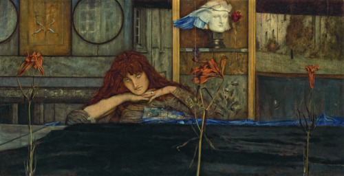 Fernand Khnopff - I Lock My Door Upon Myself (1891)