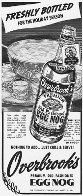 rogerwilkerson:  Overbrook’s Egg Nog - 1946 