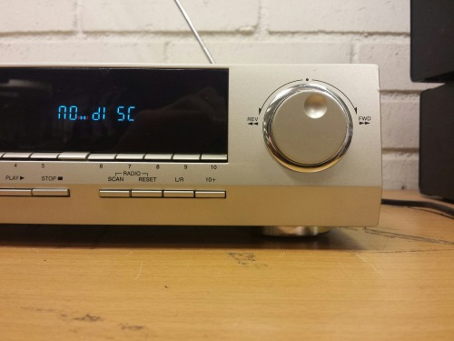 Supersony VCD-2004 Radio/VCD Player Combo, Unknown Year