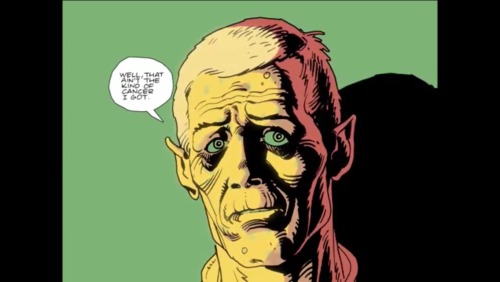 Stills from the Watchmen moving comic, issue 2. Absent friends