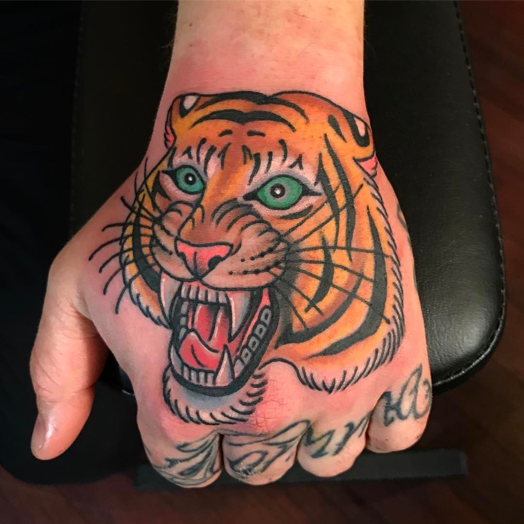 Ross K. Jones — Tiger hand for Gunnar from Iceland, made...